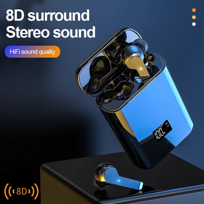 A19 TWS Wireless Bluetooth 5.0 Headset Earphone Dual USB Screen Display Charging Box 5000mAh Power Bank A19 TWS Wireless Bluetooth 5.0 Headset Earphone Dual USB Screen Display Charging Box 5000mAh Power Bank